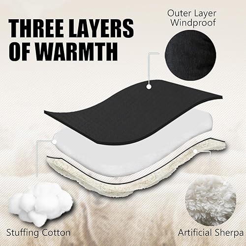 Miniatura 6 de Manta universal impermeable gruesa para cochecito  Saco de bebé y niño pequeño, saco de dormir y banderines, cubierta de invierno para clima frío