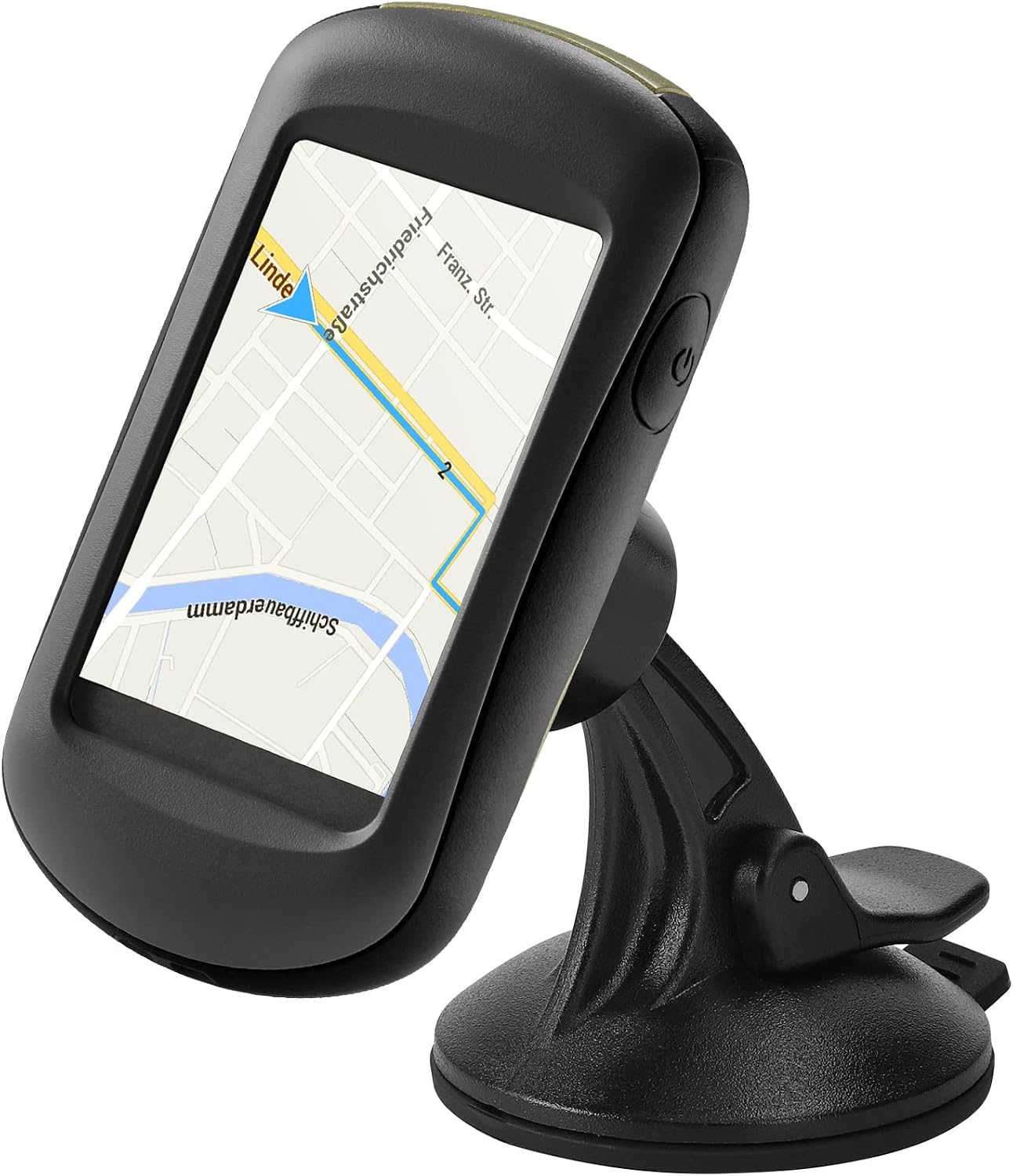 kwmobile mount compatible with garmin etrex 10 20 30 approach g3 g5 gps gps mount for car suction cup windshield black
