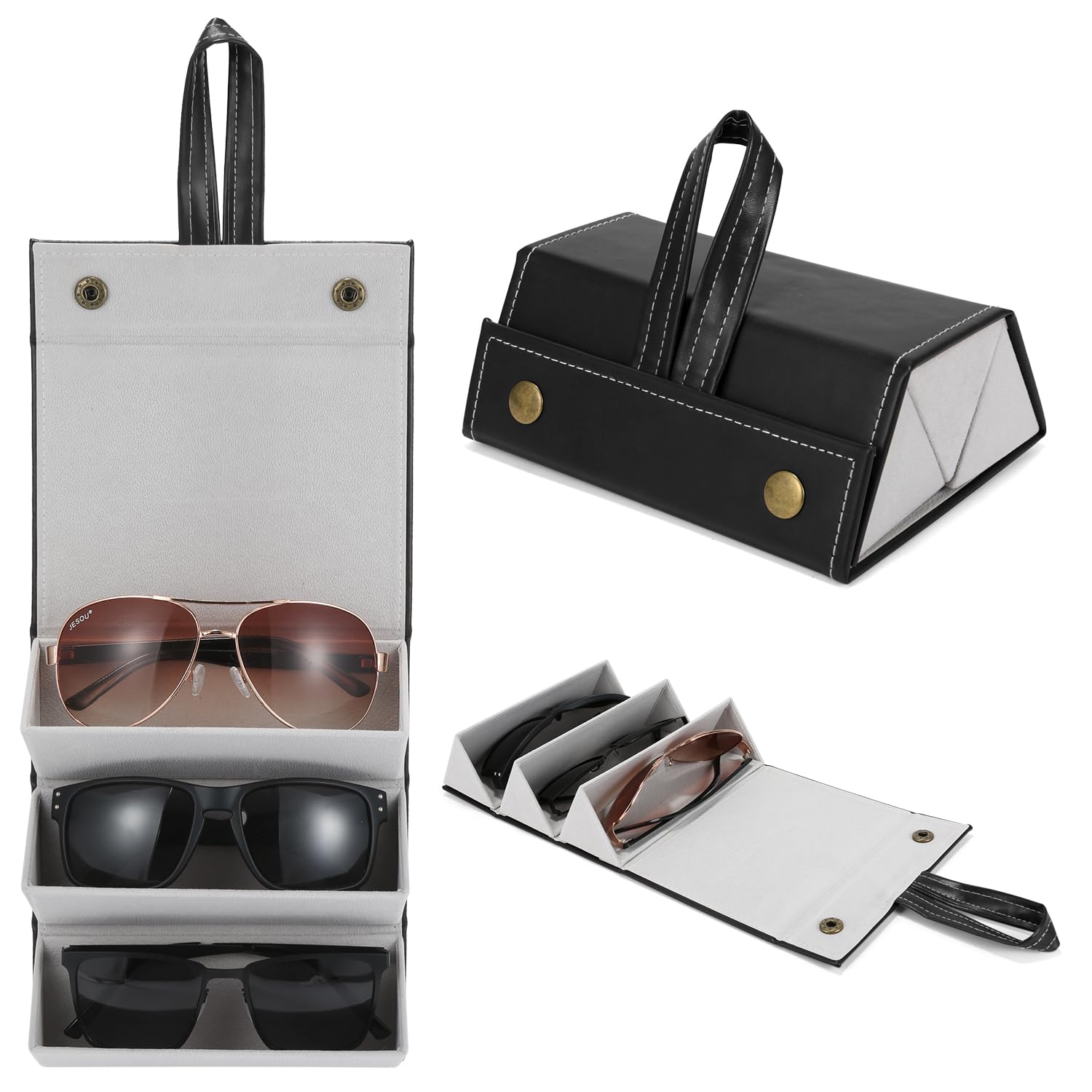 Amazon Double Glasses Case Two For One Glasses ZMQJEQANBG Portable