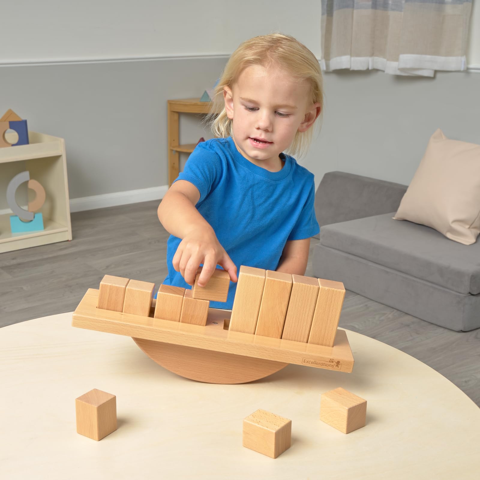 Environments Rocking Block Balance - 14 Inch Wooden Balance Toy With 12 Blocks, Educational STEM Toy - View #10