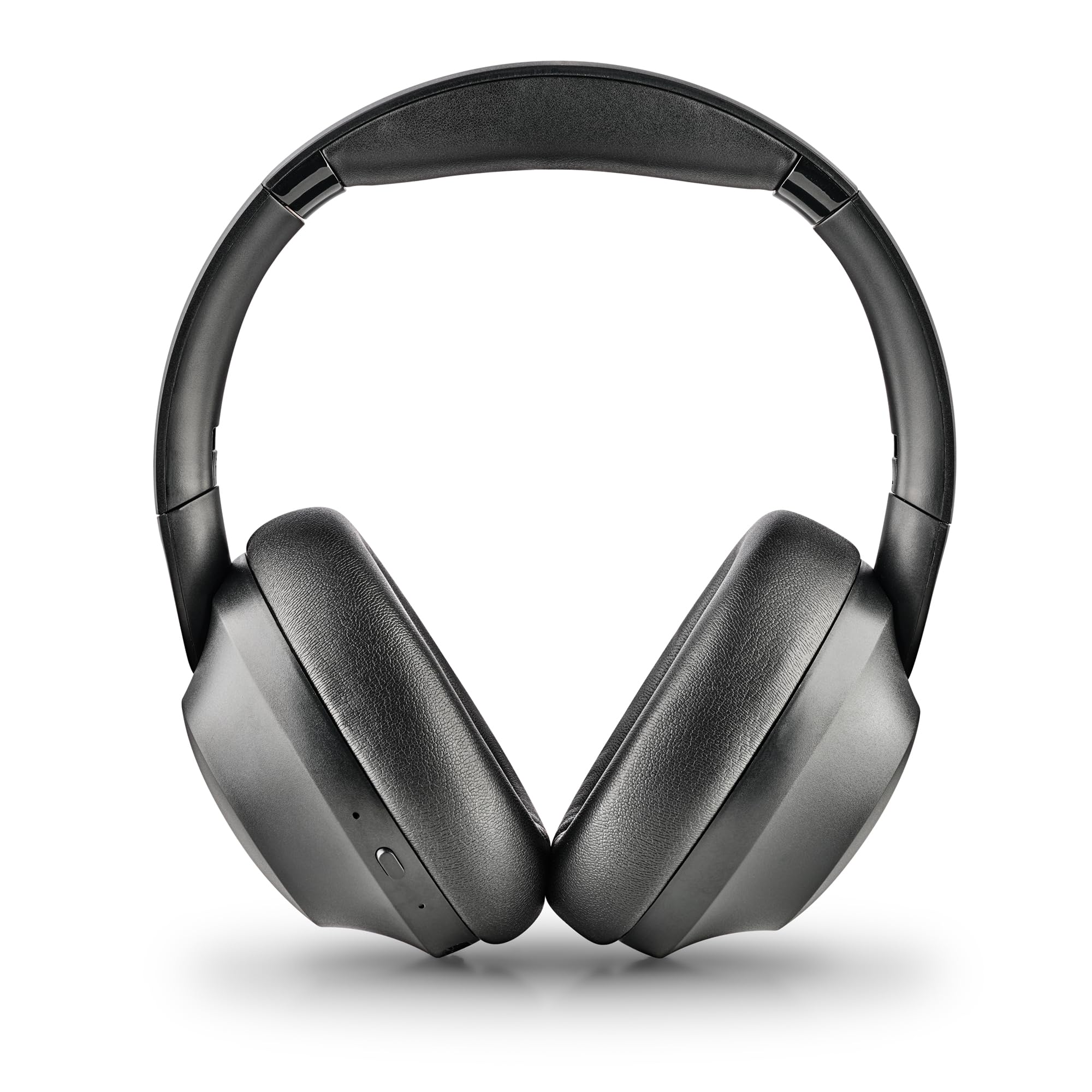 NGS Artica Shake - Cuffie wireless, cuffie compatibili Bluetooth, archetto regolabile, cuffie girevoli, tecnologia di riduzione del rumore ANC, microfono integrato, nero