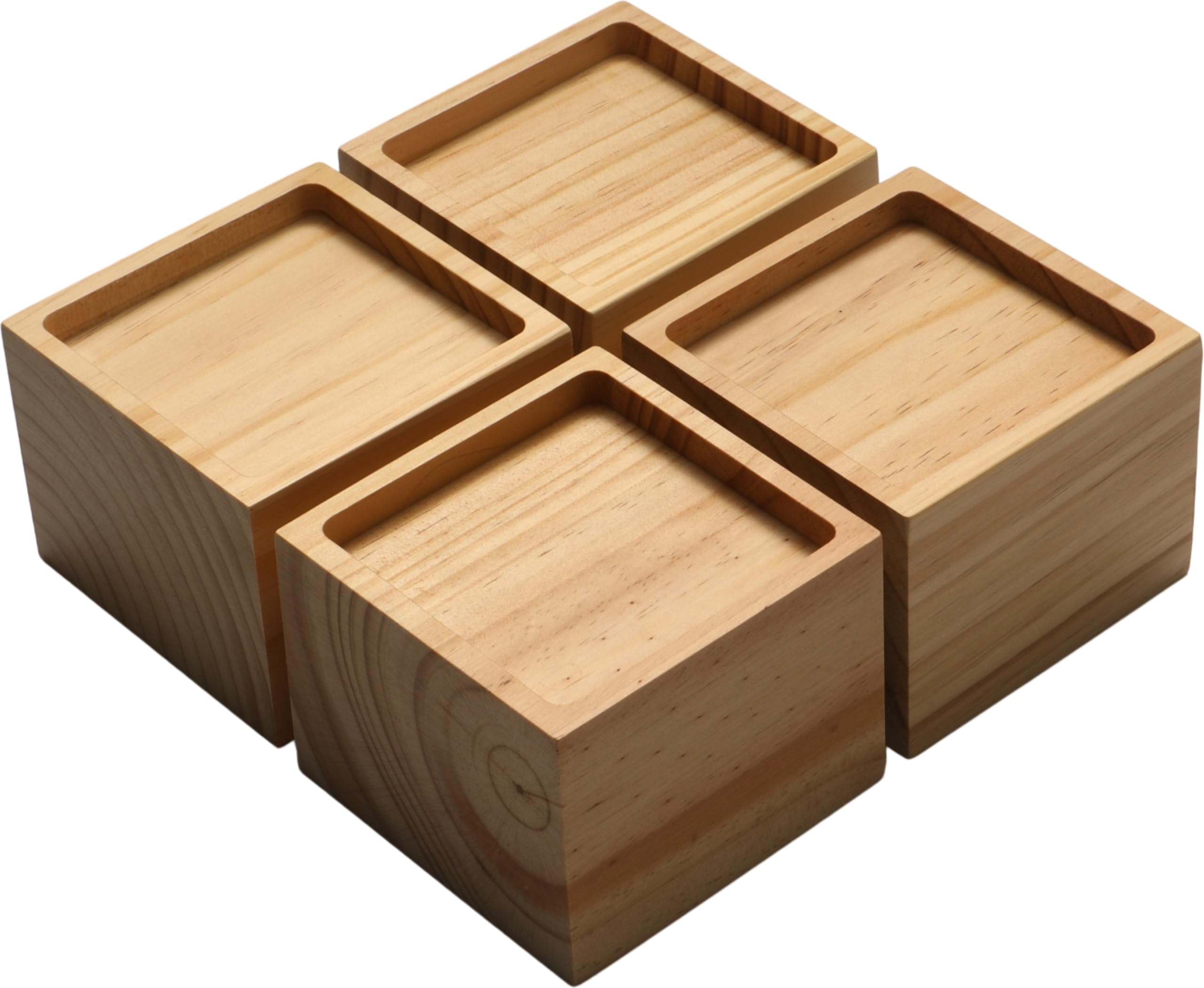 Lufia Wood Bed Risers - Raise Your Furniture -16 Lufia Wood Bed Risers - Raise Your Furniture -16