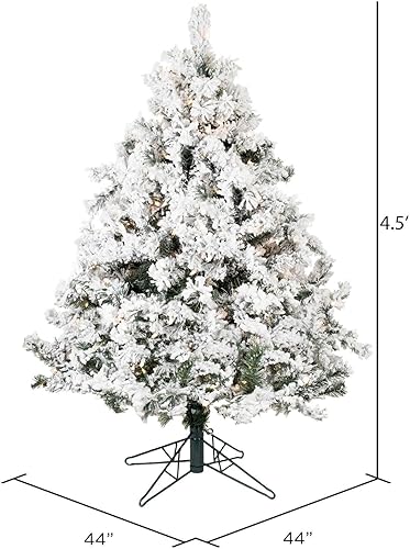 Miniatura 5 de Vickerman - Árbol de Navidad artificial de pino de Alaska de 36 pulgadas, con efecto nevado.