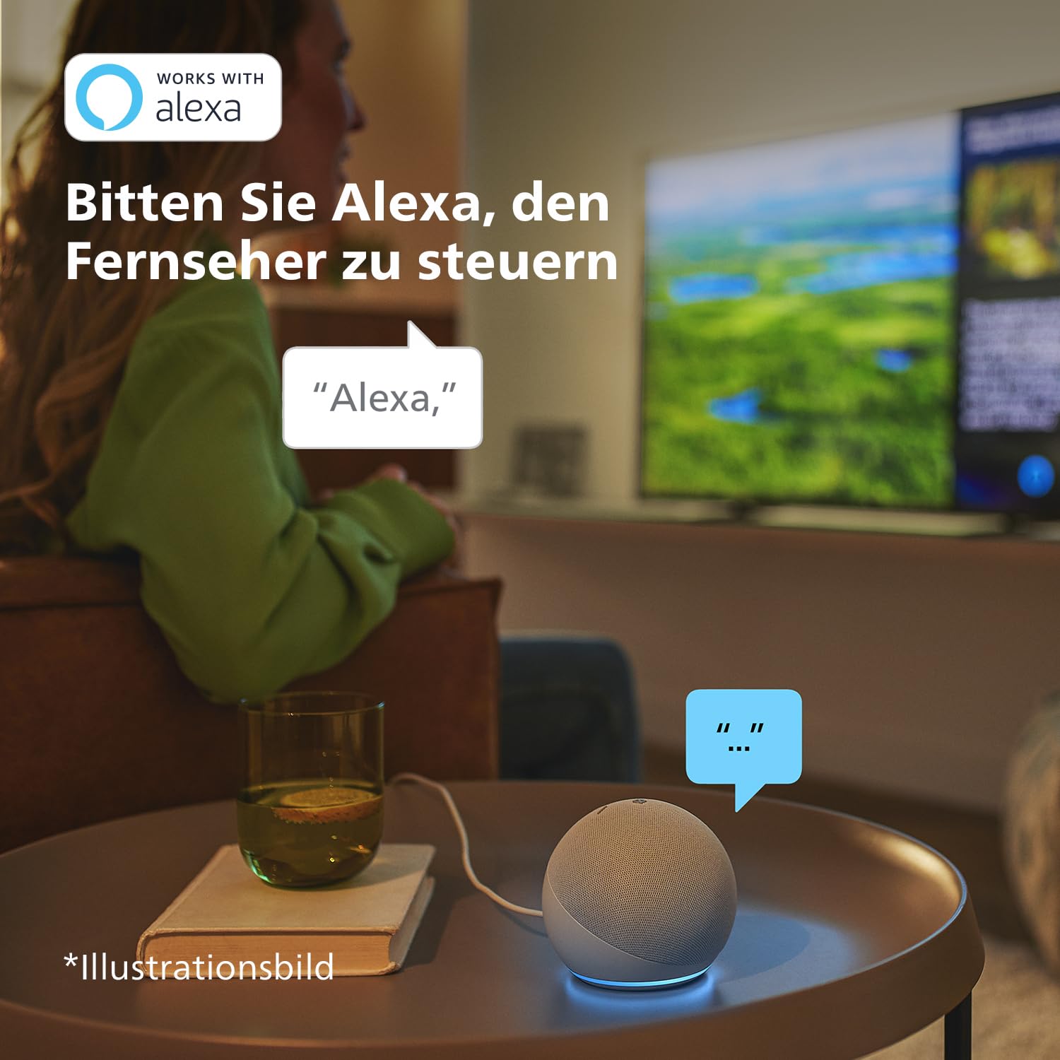 Philips 50PUS7609 4K LED Smart TV - 50-Zoll Display mit Pixel-präziser Ultra HD Titan OS Plattform und Dolby Atmos-Klang. Funktioniert mit Alexa und Google Sprachassistent – Anthrazitgrau
