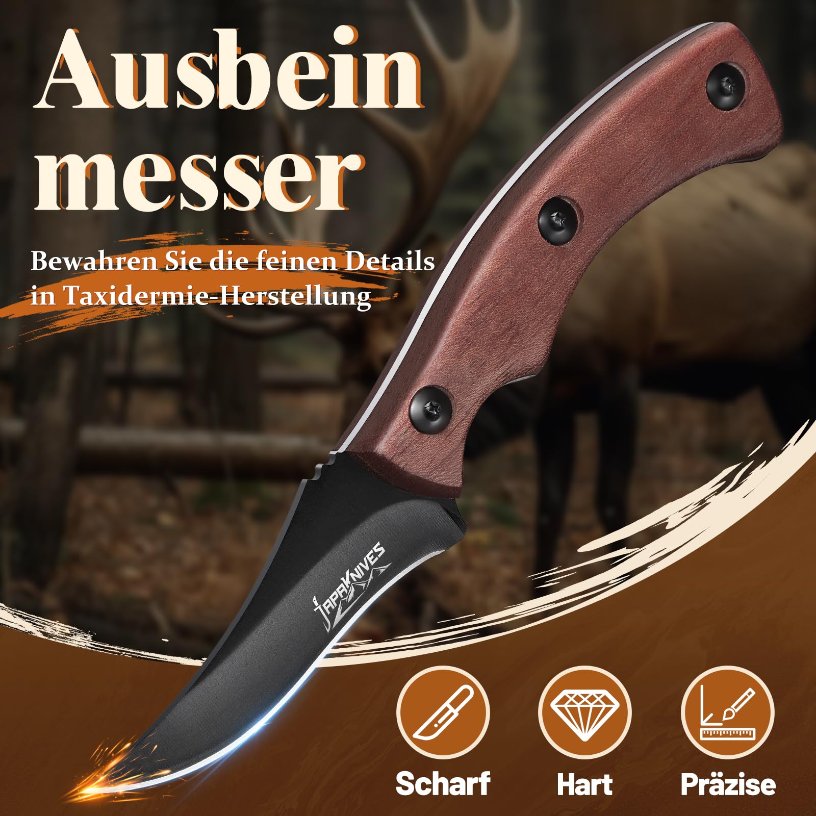 Japaknives Skinner Messer 5 in 1 Survival Messer