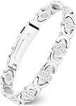 Feraco Pure Copper Bracelets for Women, Ultra Strength Magnetic Therapy Bracelet for Pain Relief with 3800 Gauss Magnets