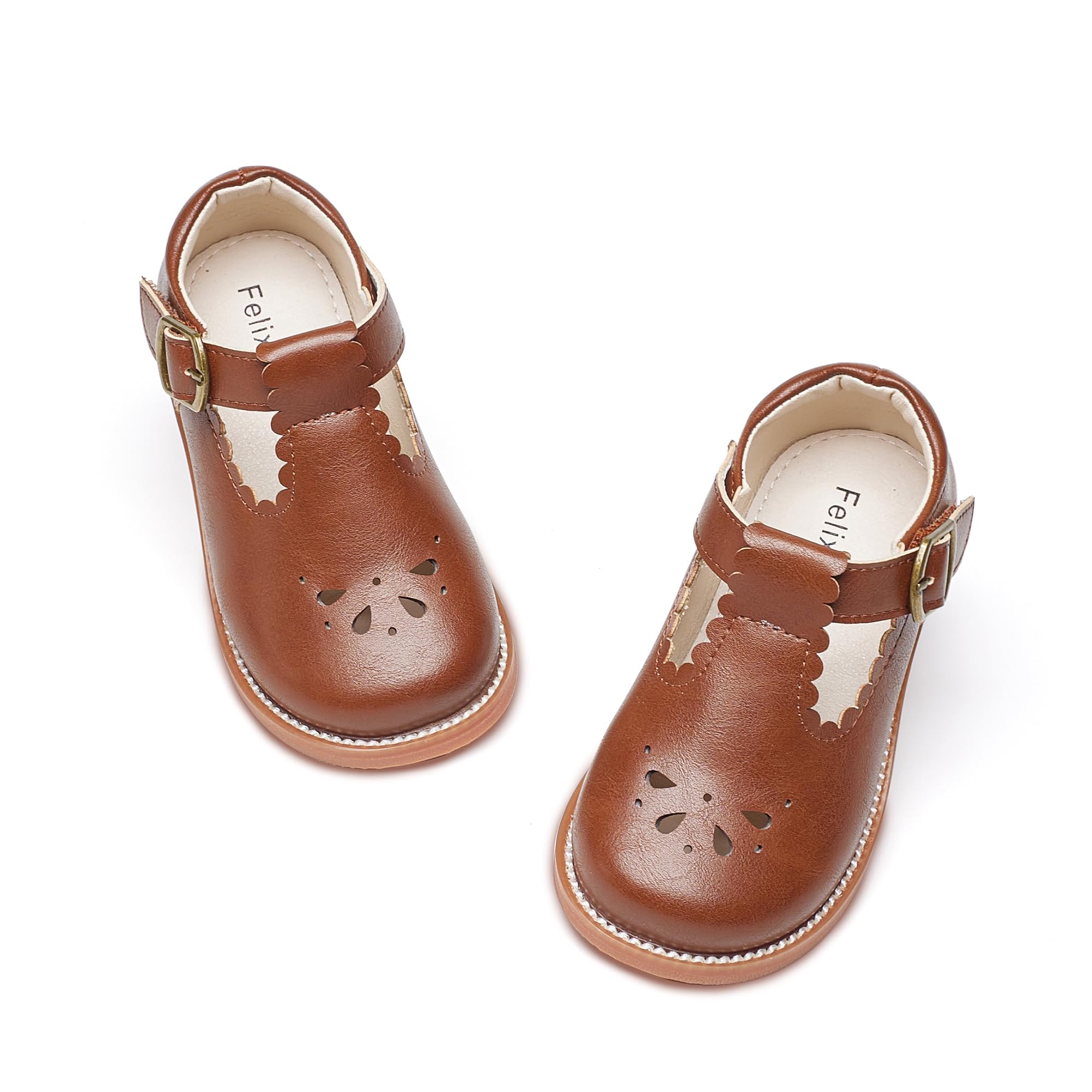 Felix & Flora Toddler Little Girl Mary Jane Dress Shoes - Ballet Flats for Girl Party School Shoes — view 39