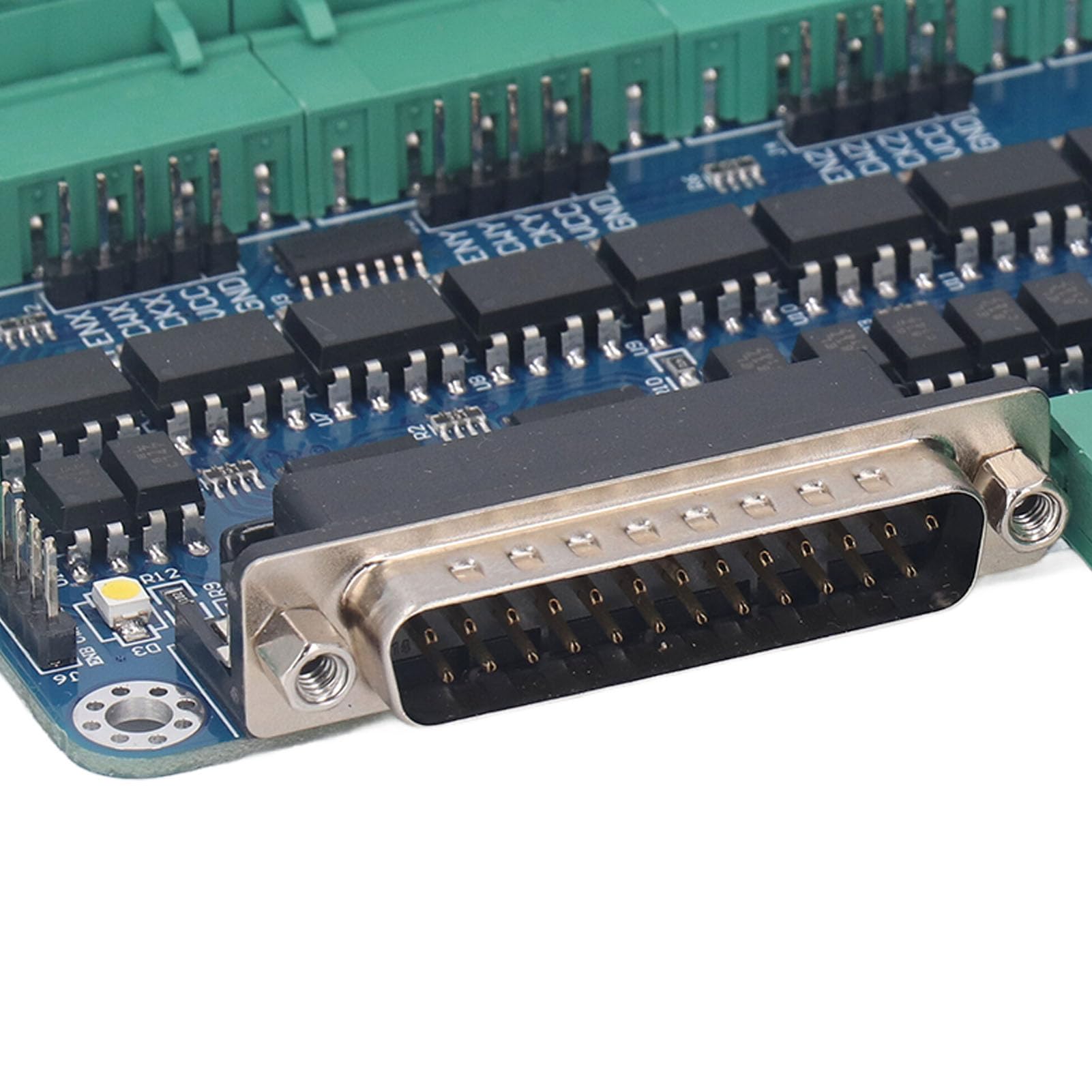 Scheda controller motore passo-passo CNC, scheda breakout a 5 assi con accoppiatore ottico ad alta velocità - Distribuzione interfaccia porta parallela per driver passo-passo,