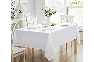 60 x 144 Tablecloths: Dress Up Rectangle Tables with Summer Provence Lattice Cutwork