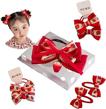 Amazon.co.jp: OuJyO 女の子ヘアアクセサリーキッズ ギフトケース梱包7