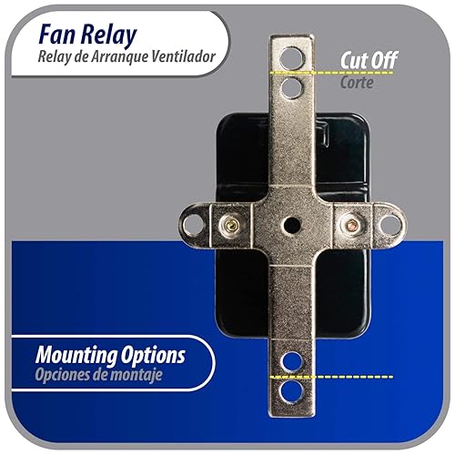 Miniatura 5 de Appli Parts APFR-290 90-290, bobina de 24 VAC, relé de ventilador de conmutación de alta resistencia, SPST normalmente abierto para AC y calentador