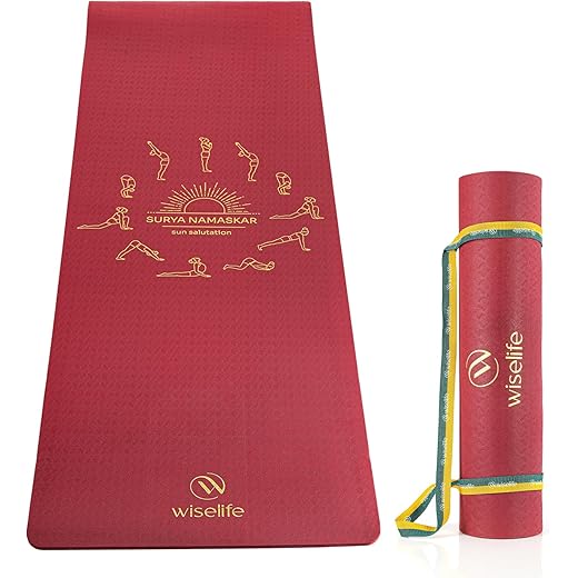 Wiselife 6MM Yoga Mat + Strap