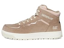 CAT Women's Streamline Court Mid Composite Toe Construction Boot, Greige, 8