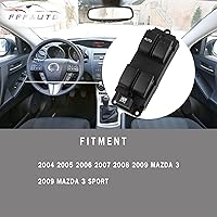 Vista 2 de FFFauto Master Driver - Interruptor eléctrico de ventana compatible con Mazda 3,2009 Mazda 3 2009 Sport cerradura de puerta OE BN8F66350A