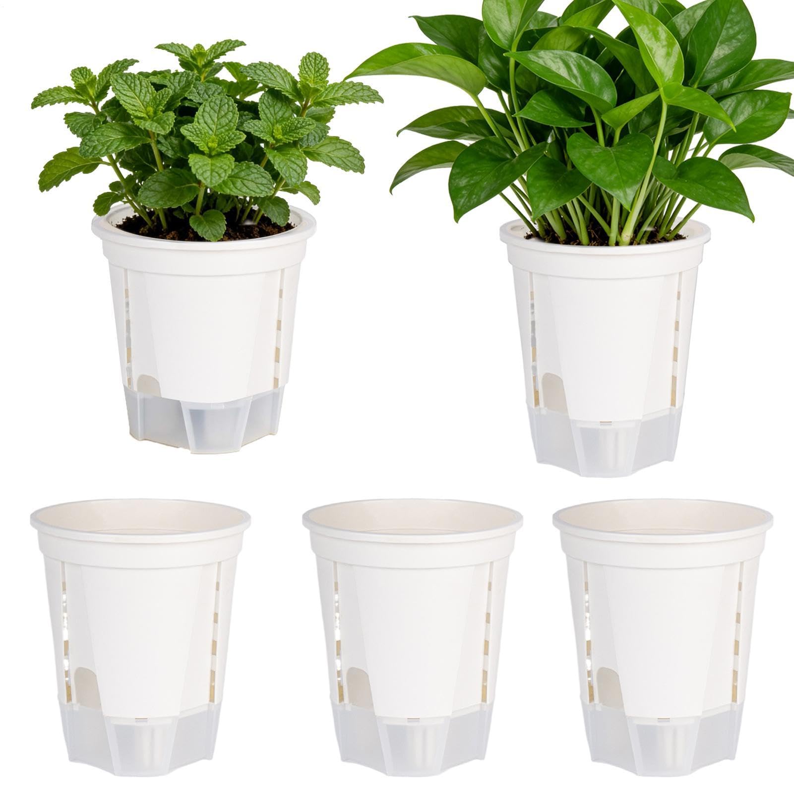 Jardinieres a Arrosage Automatique pour d'Interieur Lot de 5 Jardinières