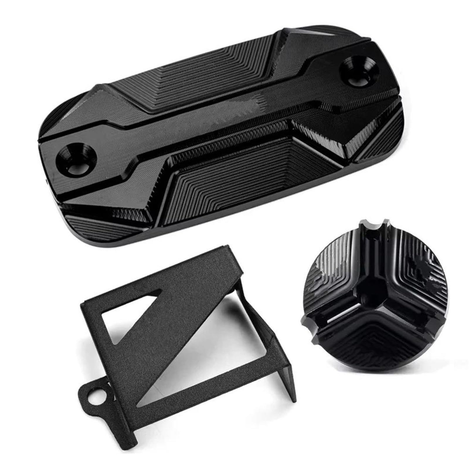 Per Africa Twin 1100 L CRF1100L Accessori Per Moto Coperchio Serbatoio Liquido Freni Tappo Olio Motore(3Pcs Set Black)