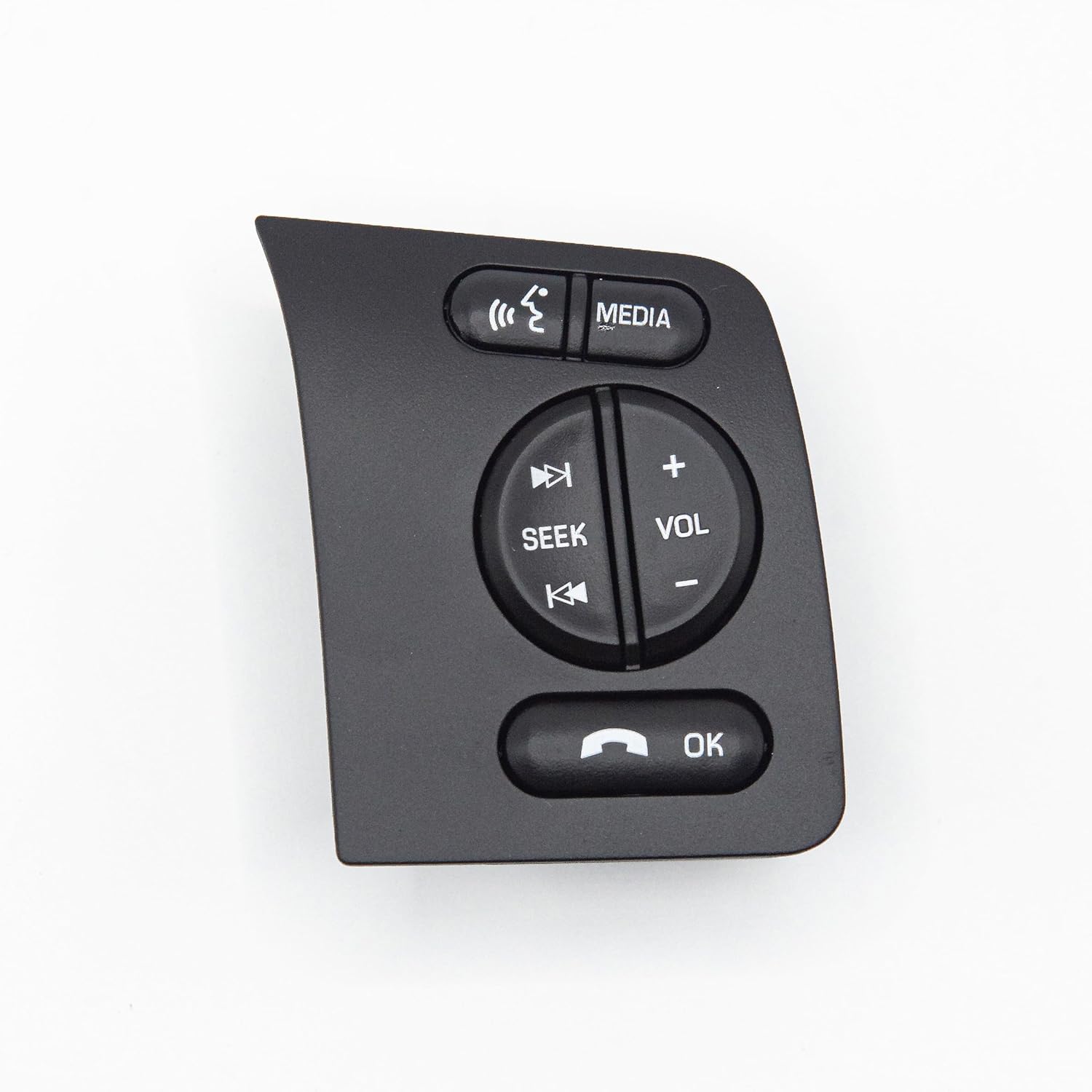 BC3Z-9C888-CA Steering Wheel Control Switch Button Compatible with Ford F-250 F-350 F450 F550 Super Duty 2011-2014, Expedition Explorer 2008-2016 Right Passanger Side Media Voice Switch DC3T9E740CAW