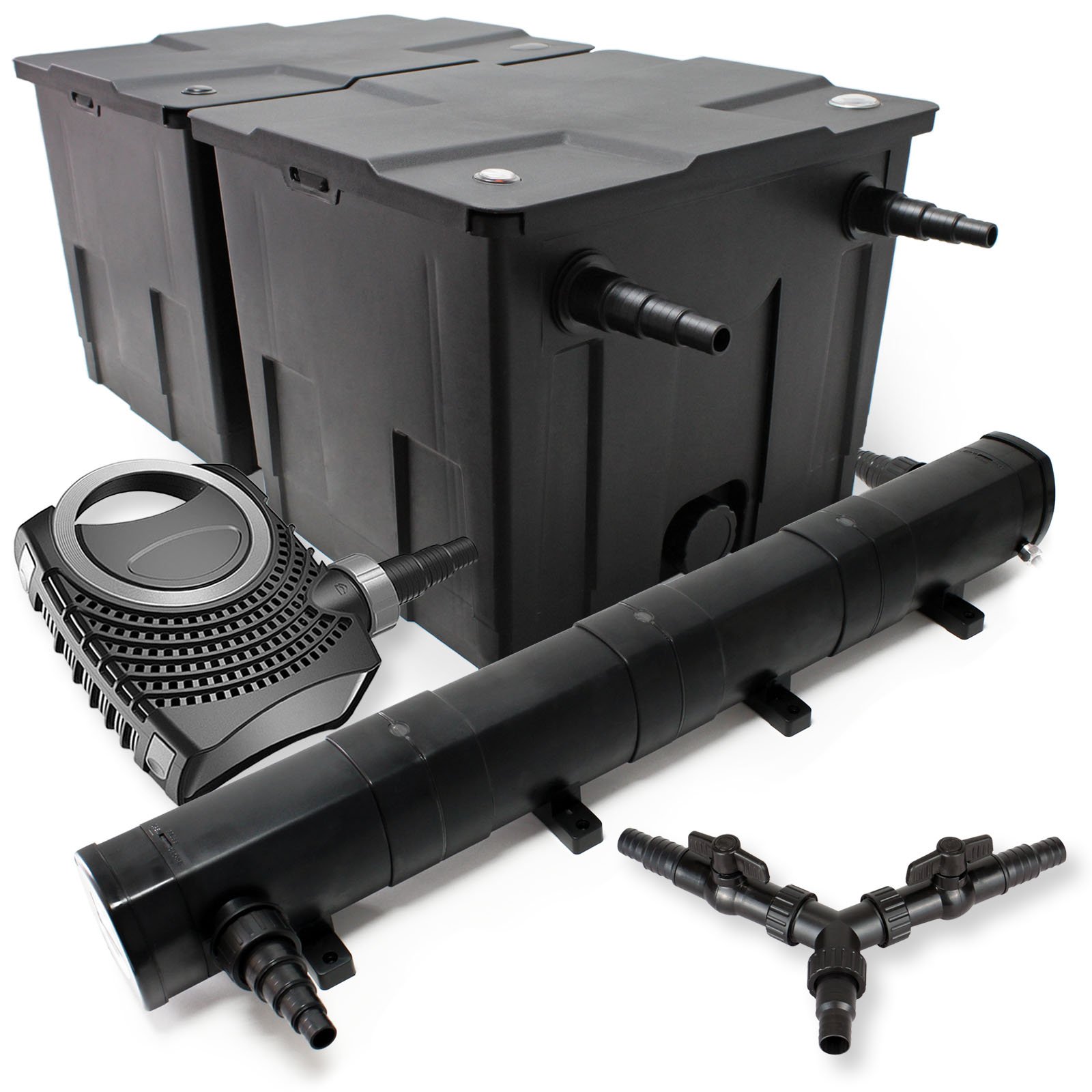 SunSun Set Filtro laghetto 60.000l Chiarificatore 72W Pompa NEO10000 80W