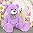 MaoGoLan Giant Teddy Bear 4 Feet,Adorable and Cuddly Big Bear Stuffed Animal 47, Classic Teddy Bear Plush Gift Decoration for Baby Shower,Party,Birthday,Valentines Day,Purple