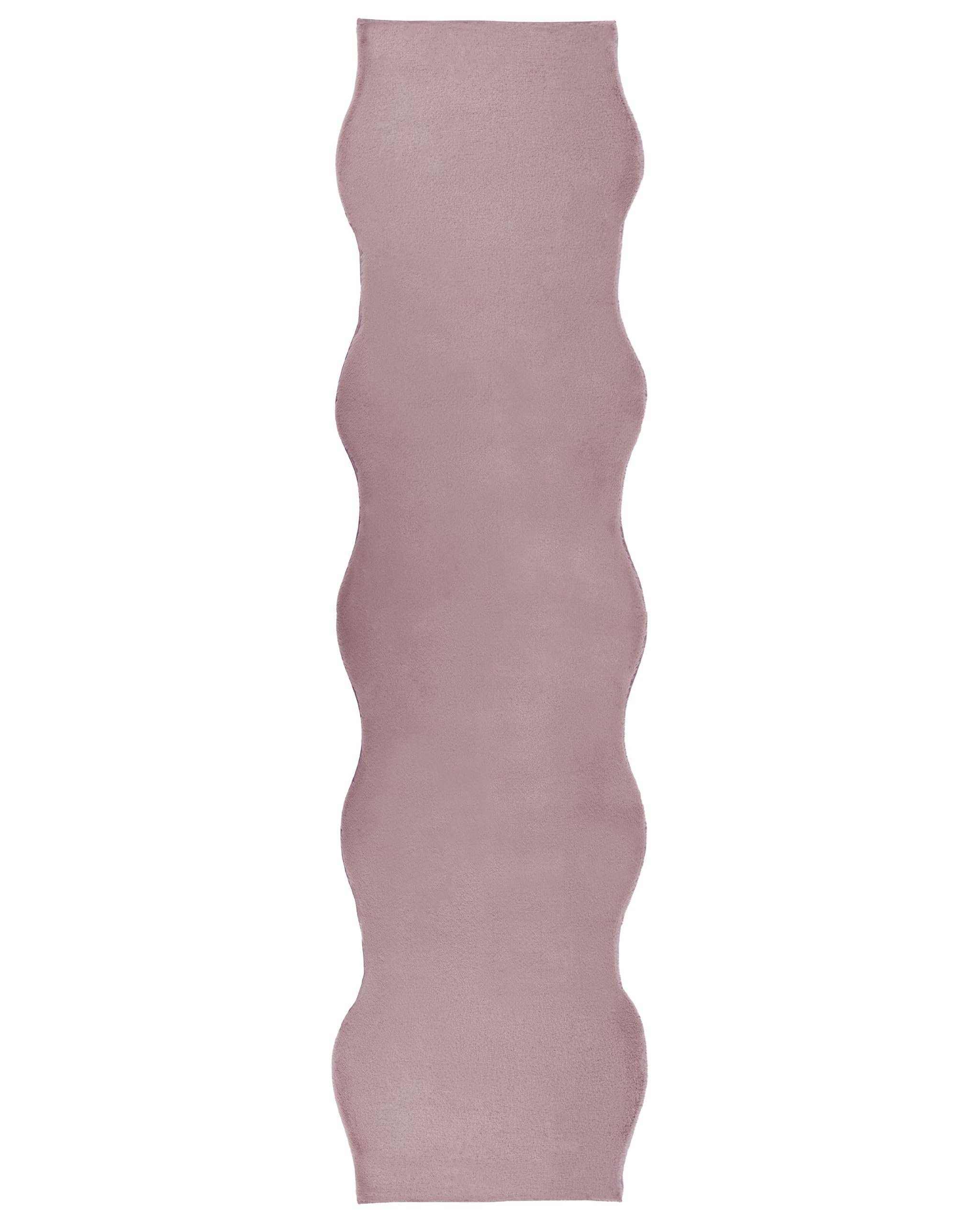 Alfombra para salón de pelo sintético violeta Beliani de 80 x 300 cm y textura mullida