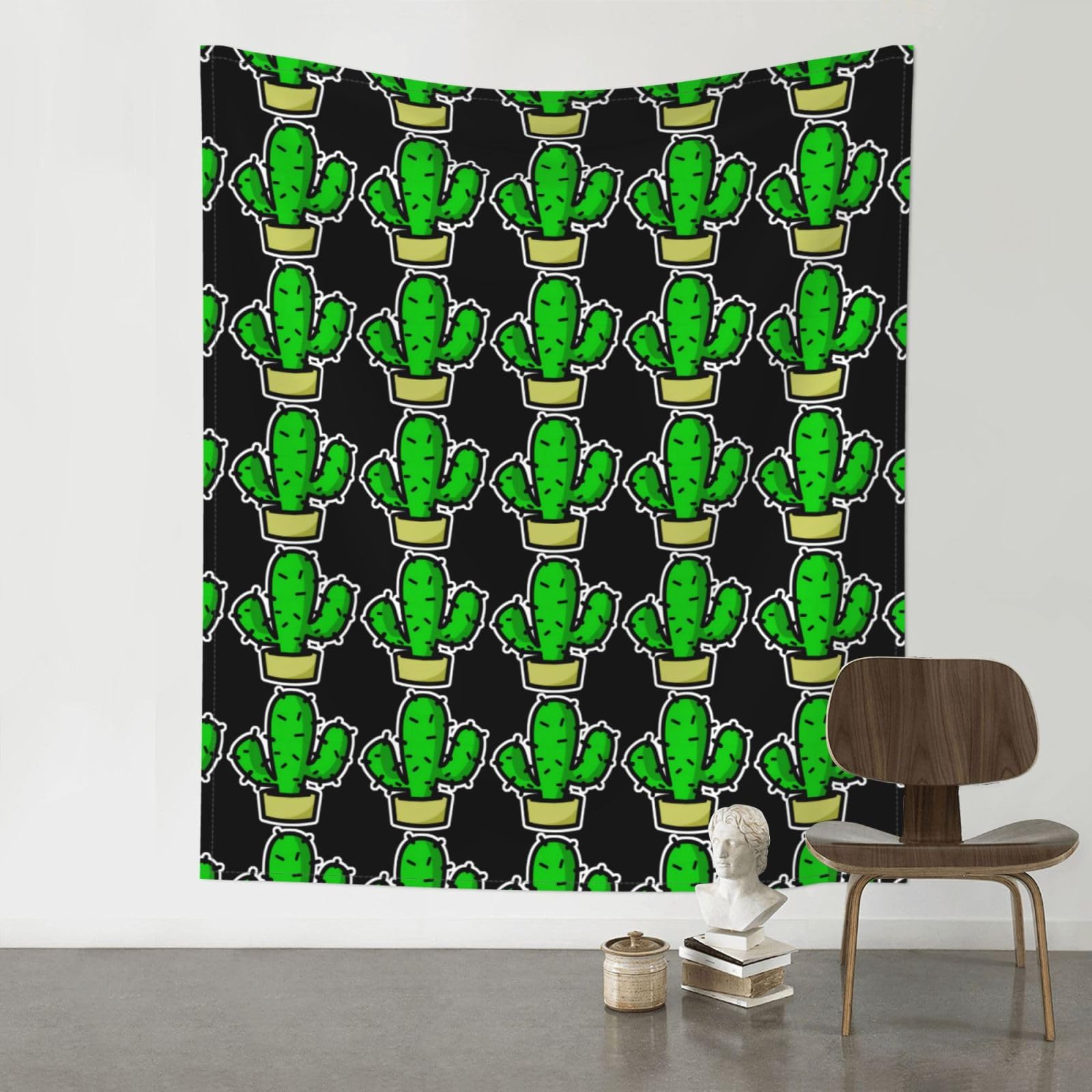 YYHWHJDE cactus Prints Wall Tapestry 60x51in - High-Grade Polyester Throw for Dorm Room Decor, Beach Blankets & Home Accent