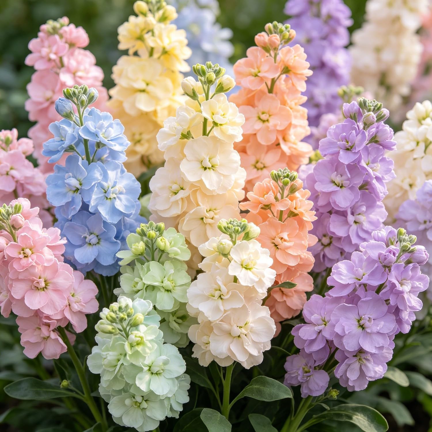 Double Matthiola incana Seeds-Hardy Perennial,Vibrant Floral Display Garden
