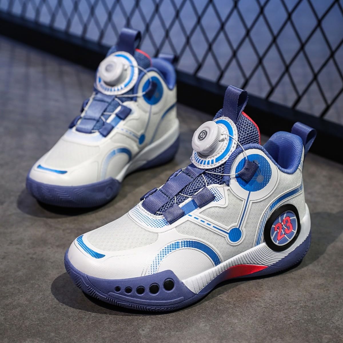 Chaussures de Basket-Ball pour Enfants Chaussures de Sport pour garçons Chaussures d'entraînement Confort