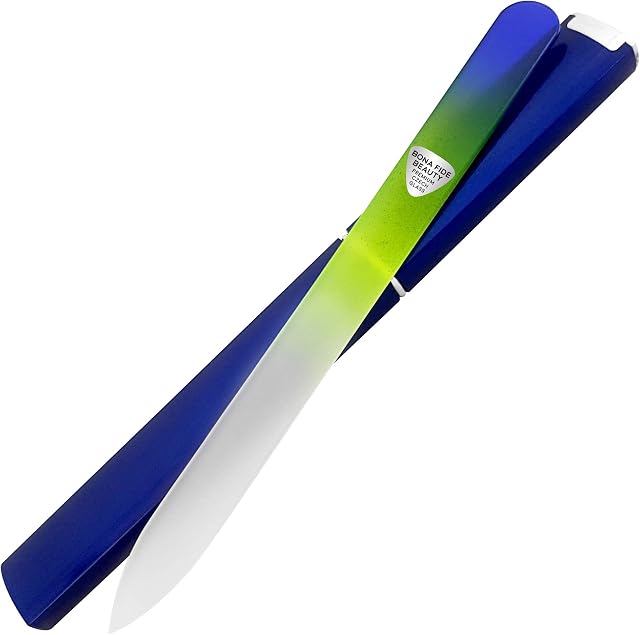 Bona Fide Beauty Czech Glass Nail File for Natural Nails and Acrylic Nails, Crystal Nail File - Thoughtful Gifts for Men