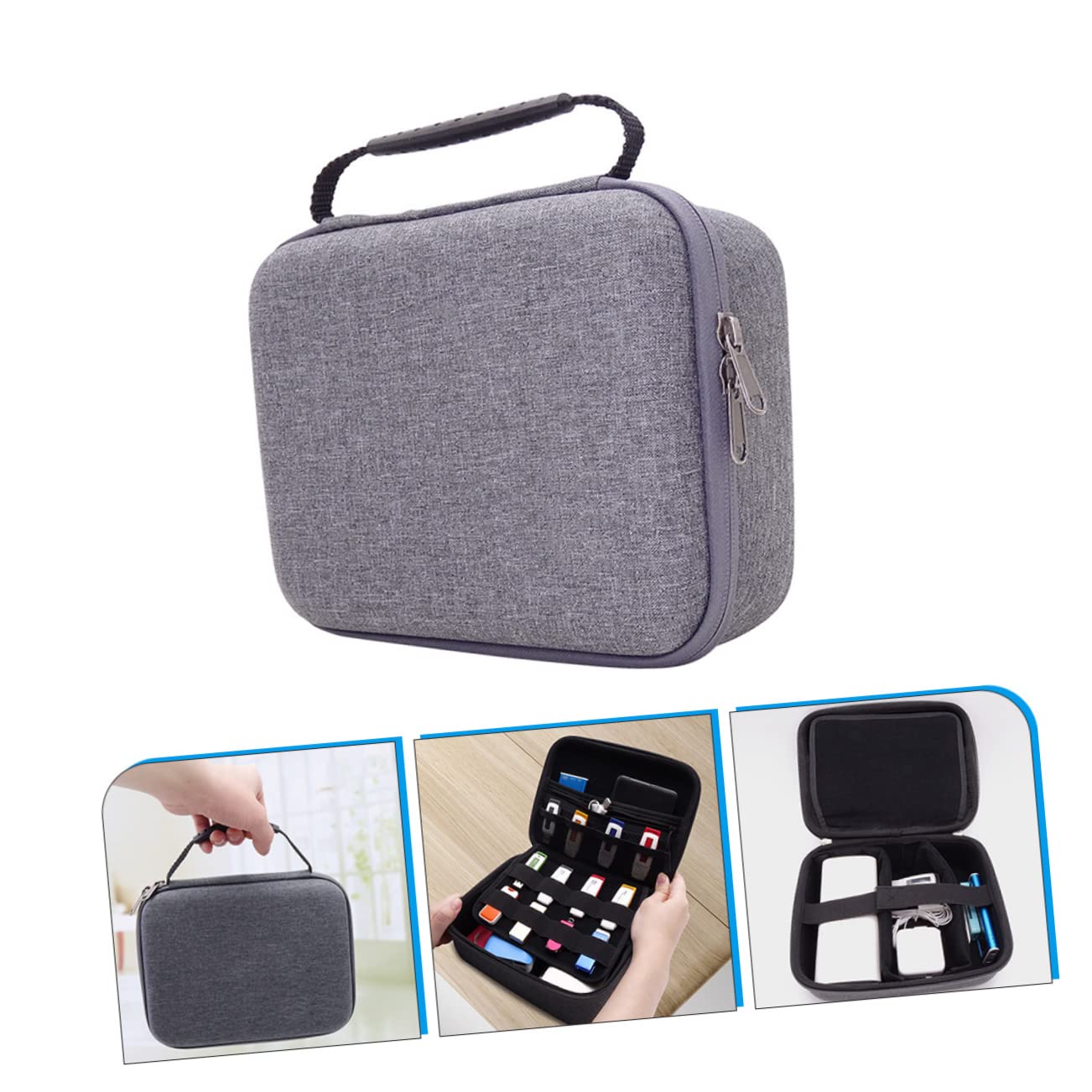 Housoutil Borsa Organizer per Cavi da Viaggio con Cerniera per Caricabatterie Dati Accessori per Esterni