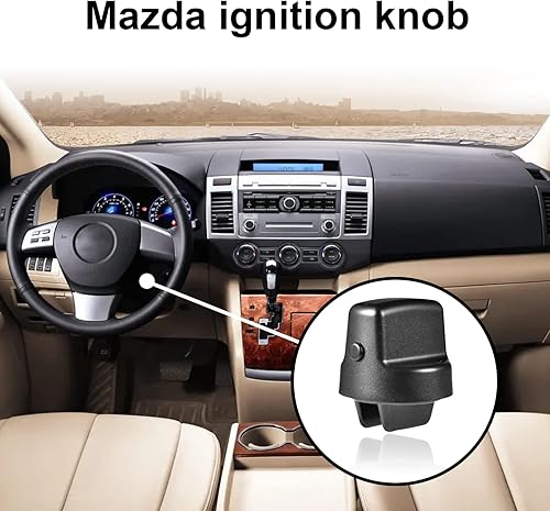 Miniatura 6 de Pomo de encendido para llave de encendido compatible con Mazda CX-9 2007-2015 2006-2007 Mazda 6 2007-2011 CX7 | Sustituye a D461-66-141A-02