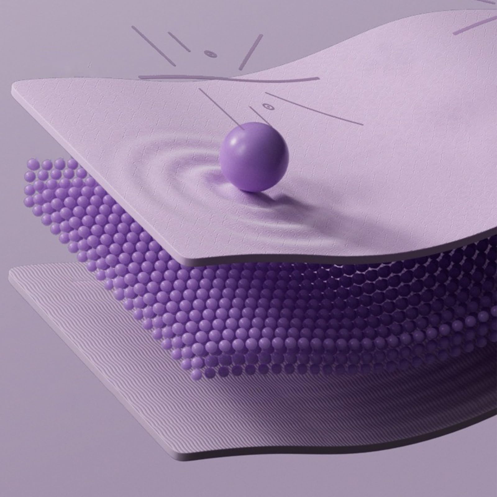 Pieghevole Tappetino Yoga Ecologico In Elastomero Termoplastico Per Versatile Tappeto Allenamento for Pilates Fitness Palestra Donne/Uomini Interno/Esterno