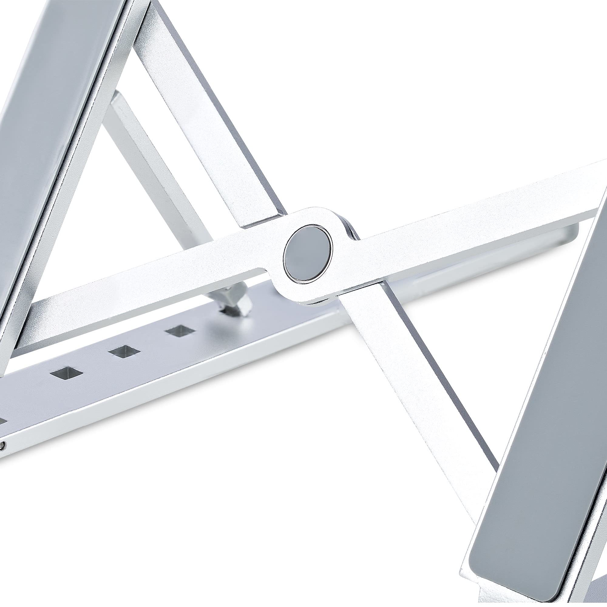StarTech Faltbarer Laptopständer, Neigbar, Aluminium, Tragbar, bis 10kg | Höhenverstellbarer Notebookständer, Ergonomisch, Laptophalterung, Belüftetes Design