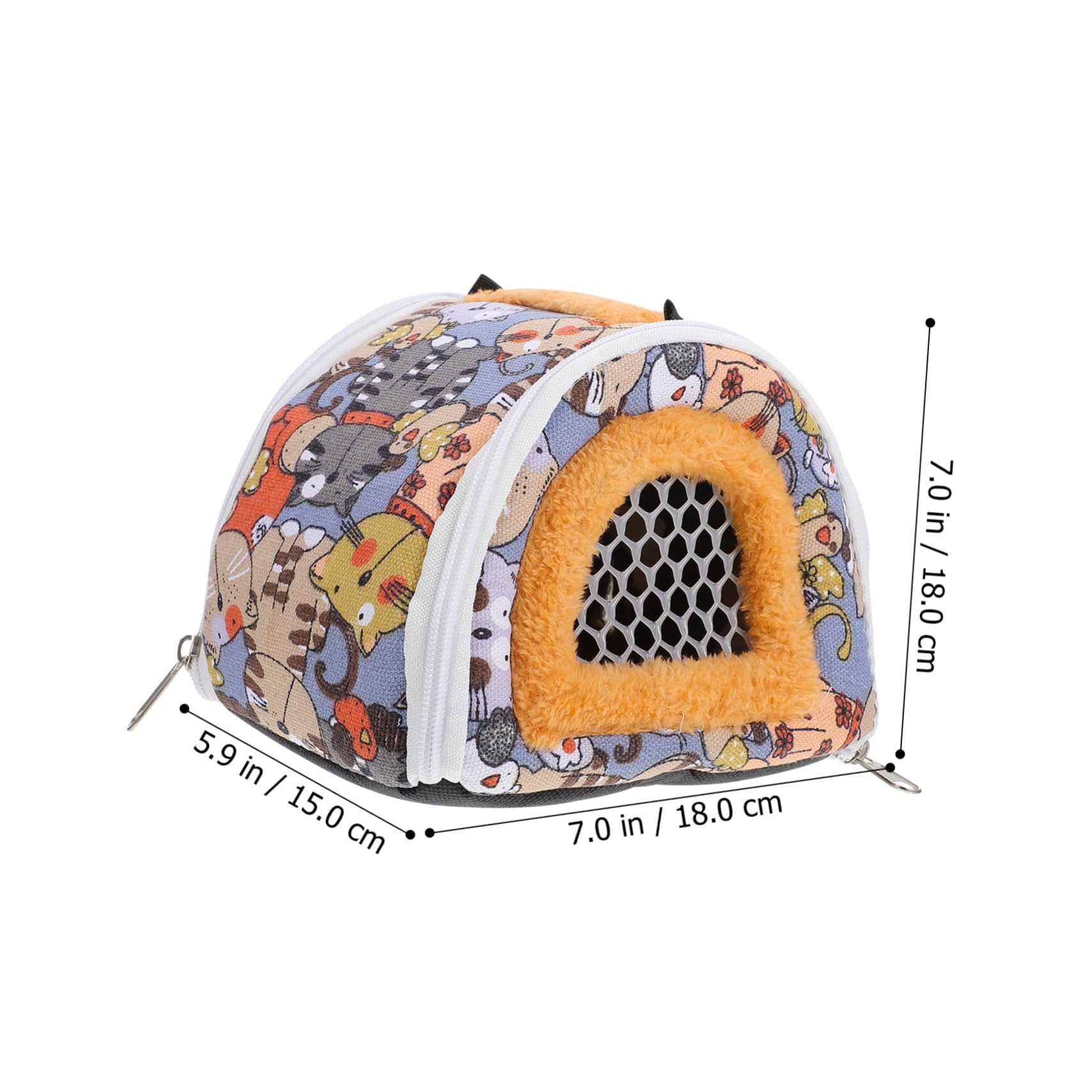 HOLIDYOYO 1pc Portable Hamster Carrying Bag Breathable Handbag for Animals Lightweight Travel Pouch for Guinea Pig Rat Hedgehog Squirrel Outdoor Pet Carrier