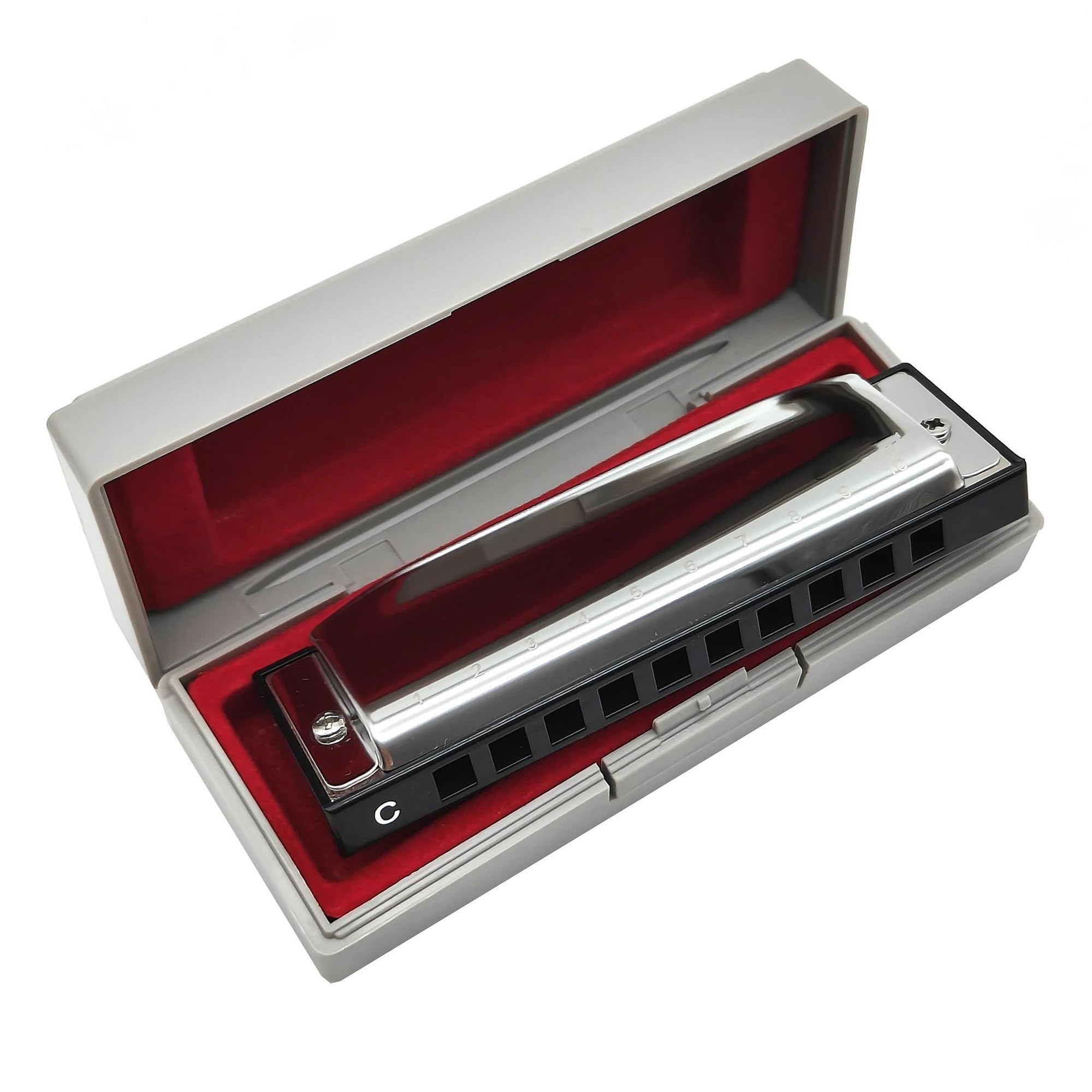 Harmonijka Ulepszona Harmonijka Bluesowa C Tonacja 10 Otworów 20 Tonów Blues Harp Mouth Organ Diatoniczna Harmonijka Dla Dorosłych Początkujących