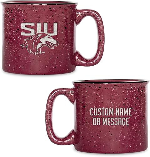 Miniatura 391 de Rico Industries NCAA Utah Utes - Taza de café personalizada de 12 onzas con logotipo grabado con láser profundo, taza de cerámica para acampar con