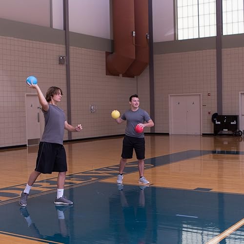 Miniatura 9 de Champion Sports Rhino Skin Dodgeball Set – 6 Soft Foam Dodgeballs with Tear-Resistant Coating, Grip Surface, Low Bounce, Mesh Bag, Indoor & Outdoor