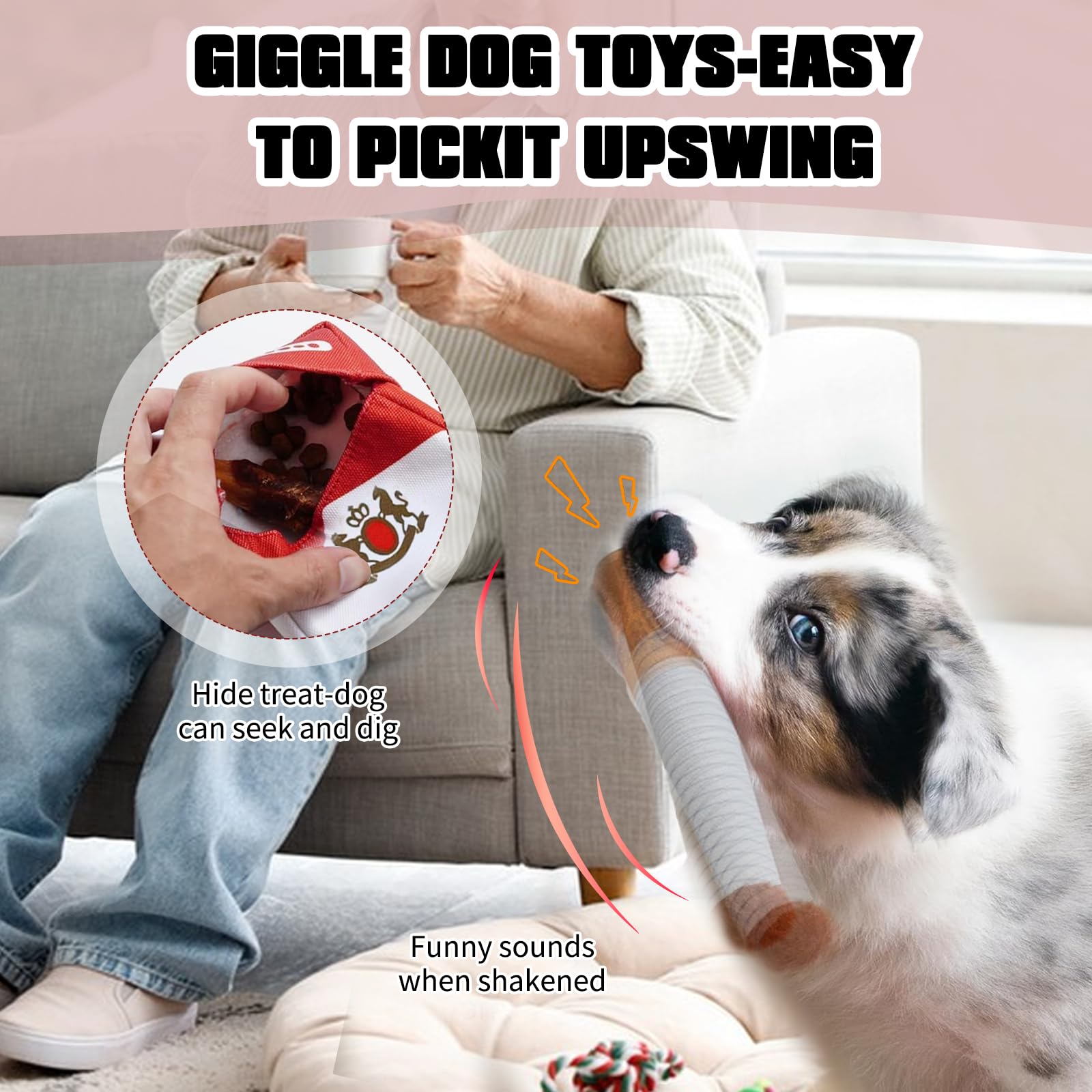 Giocattolo Per Cani A Forma Di Sigaretta - Con Suono Cigolante, Divertente E Interattivo