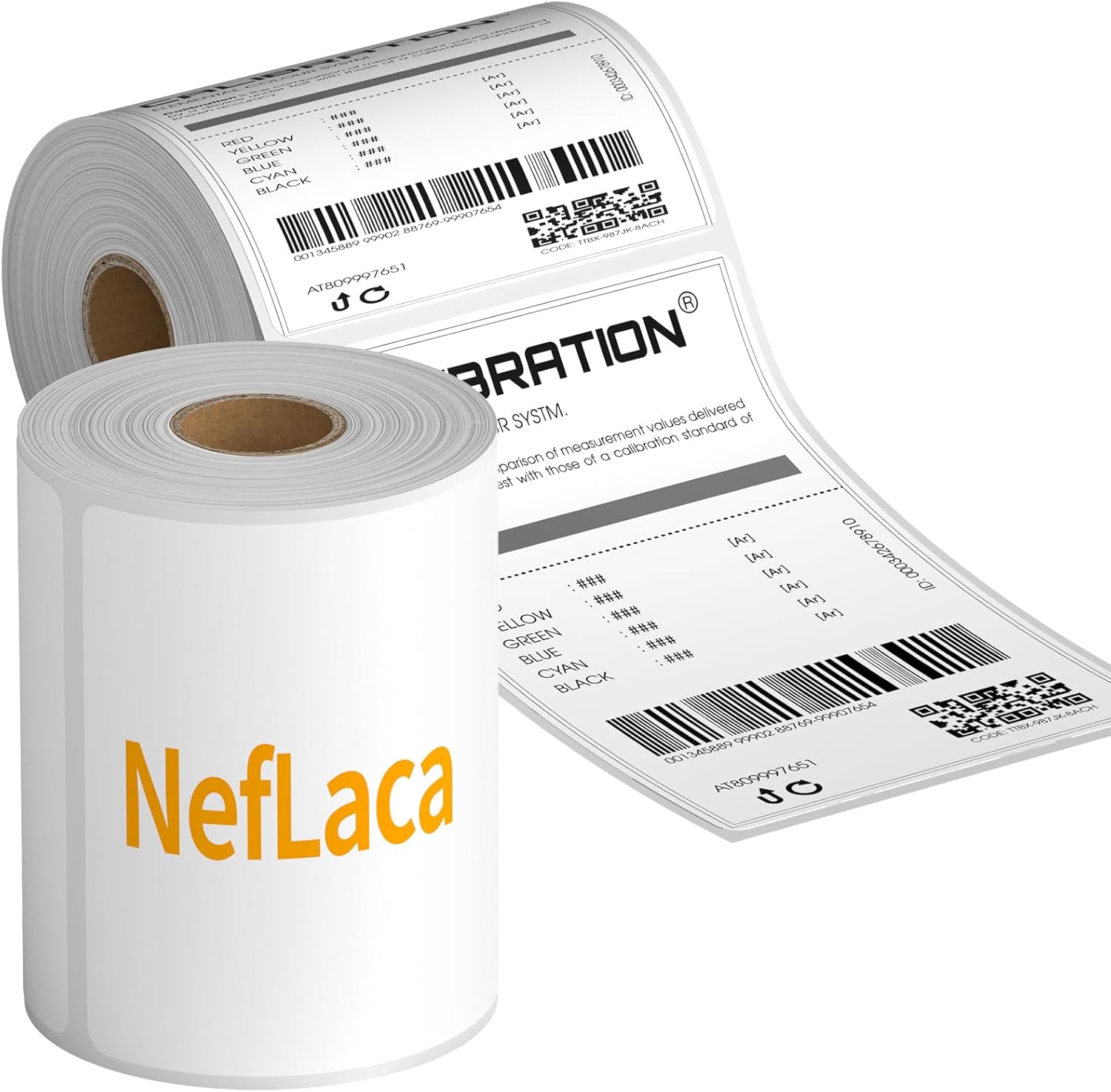 Thermal Label Roll,Shipping Label 4x6,NefLaca Mailing Label,Printer Paper 4"x6",Permanent Adhesive Label,Compatible with Rollo, Zebra, MUNBYN Thermal Printer,250 Labels per Roll,2 Rolls,500 Labels