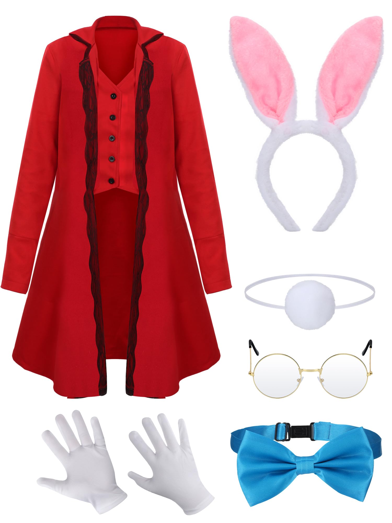Xtinmee Women White Rabbit Costume