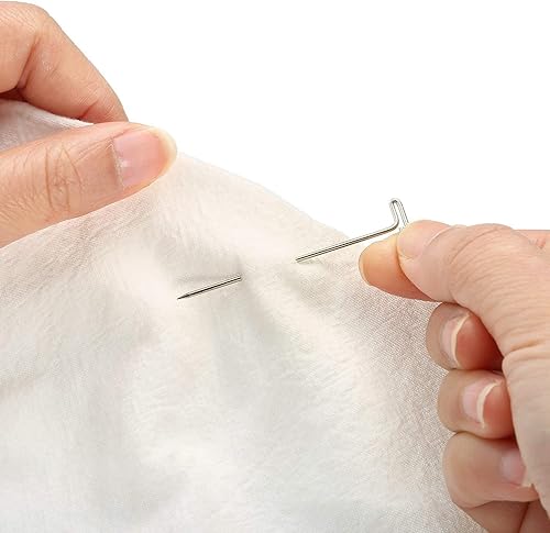 Miniatura 4 de 150 pines en T para bloquear tejer, modelar, hacer pelucas y manualidades, acero inoxidable niquelado con caja de almacenamiento (1.5 pulgadas, 2