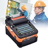 LDMLAX Fiber Optic Fusion Splicer with 5-inch LCD Screen, Optical Fiber Hot Melt Machine Kit Features 8s Splicing and 18s Heating, for Optical Fiber & Cable Projects
