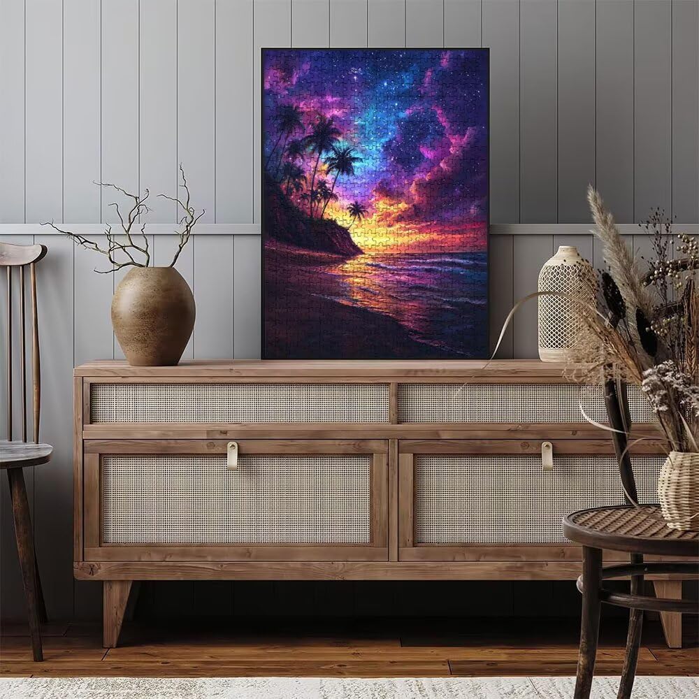 Puzzle 5000 elementów, puzzle dla dorosłych artystyczna plaża sen, puzzle gra, drewniane układanki, niemożliwe klasyczne układanki, do gry edukacyjnej wyzwanie zabawki, układanki rodzinne DX0YL5-702