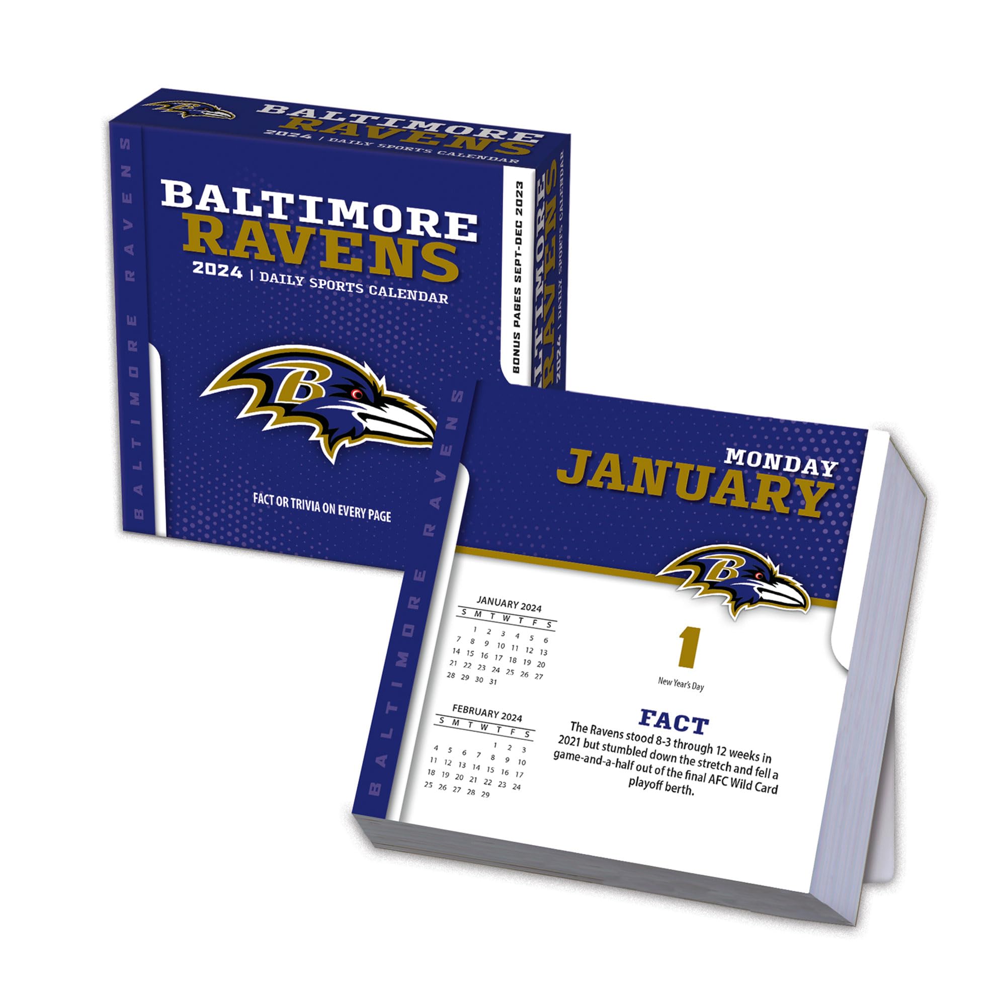 Turner LicensingSports Baltimore Ravens 2024 Box Calendar (24998053030)