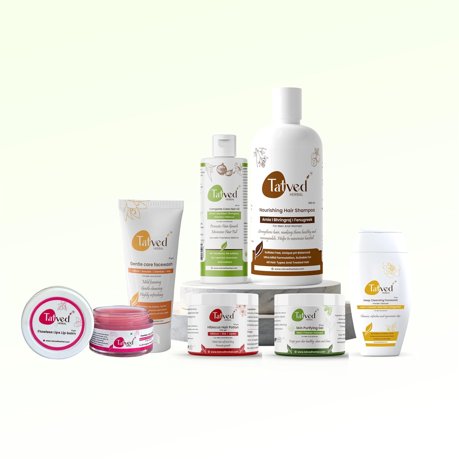 Skin Care And Hair Care Kit by Tatved Herbal