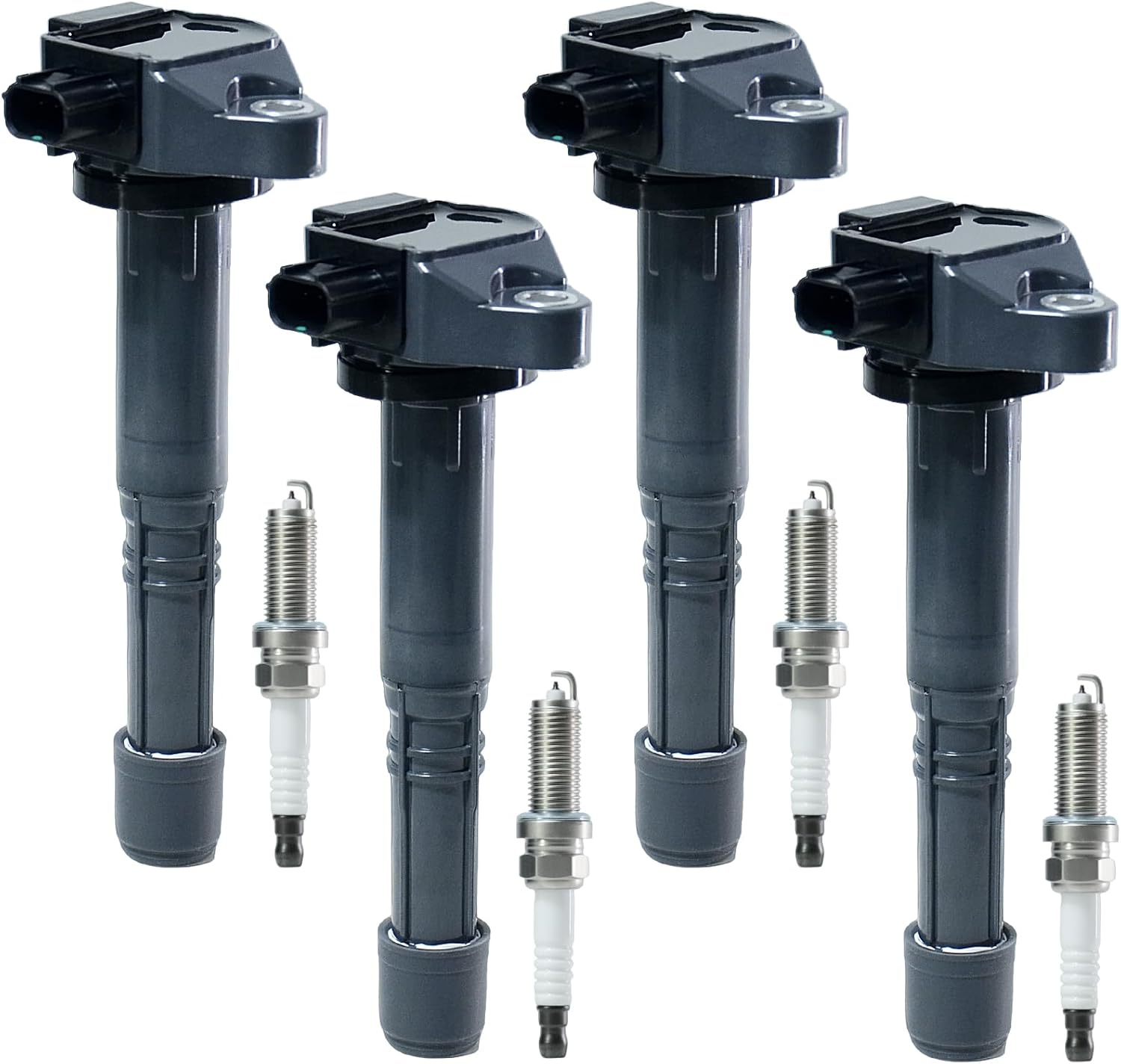 Ignition Coil Pack & Iridium Spark Plug Kit for 2.4L L4 Engine, Fits Honda Accord 2013-2017, CRV 2015-2019, Acura TLX 2015-2020, ILX 2016-2022, Replaces UF712 & 93501