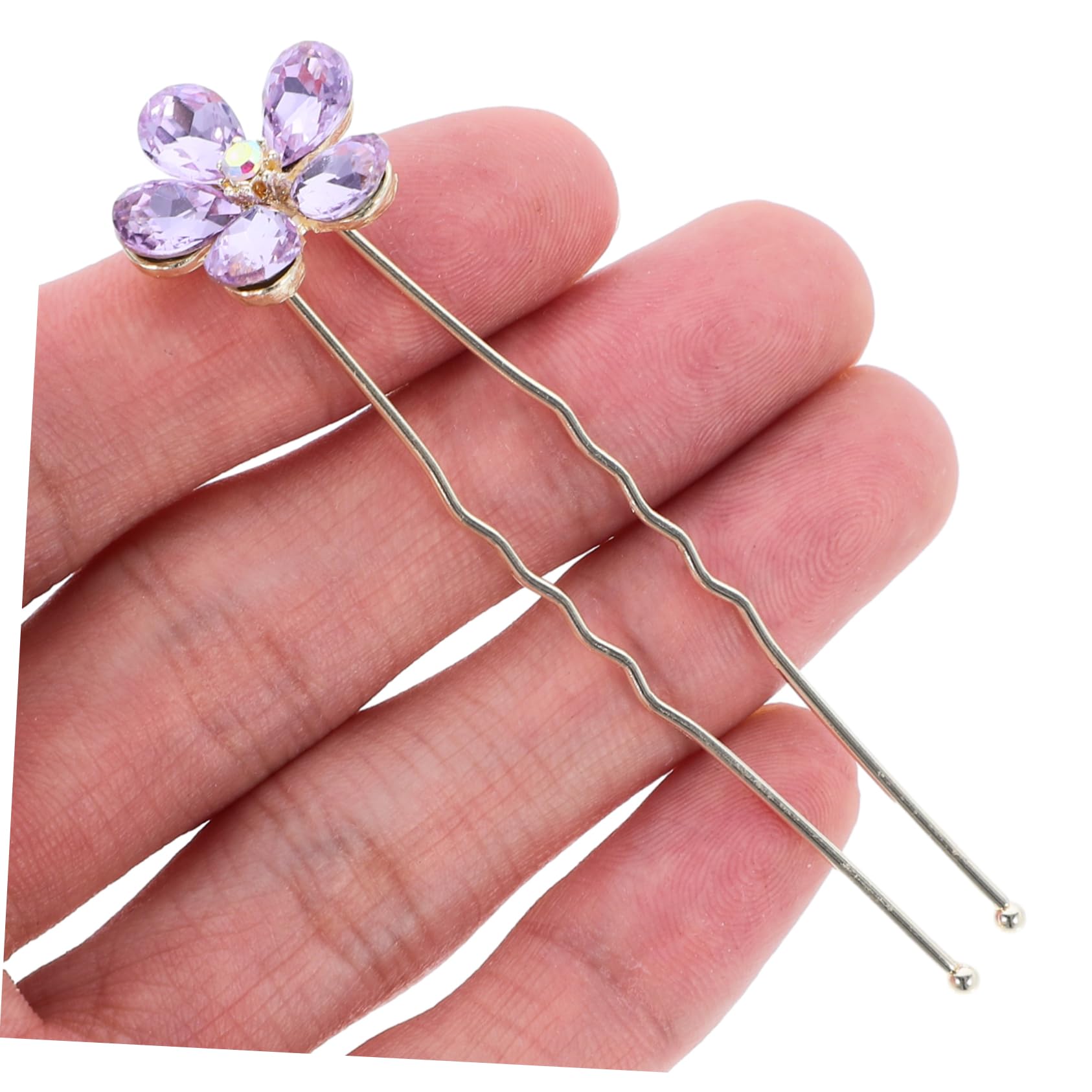 FOMIYES 20stücke U-förmige Haarnadeln Mit Blumen Und Strass Für Hochzeiten Haarschmuck Für Bräute Dekorative Haarspangen Für Einzigartige Frisuren