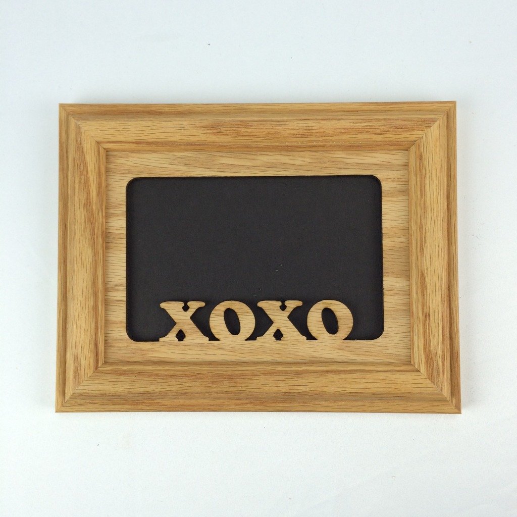 XOXO Hugs and Kisses Oak Picture Frame and Oak Matte H 5x7-image-3