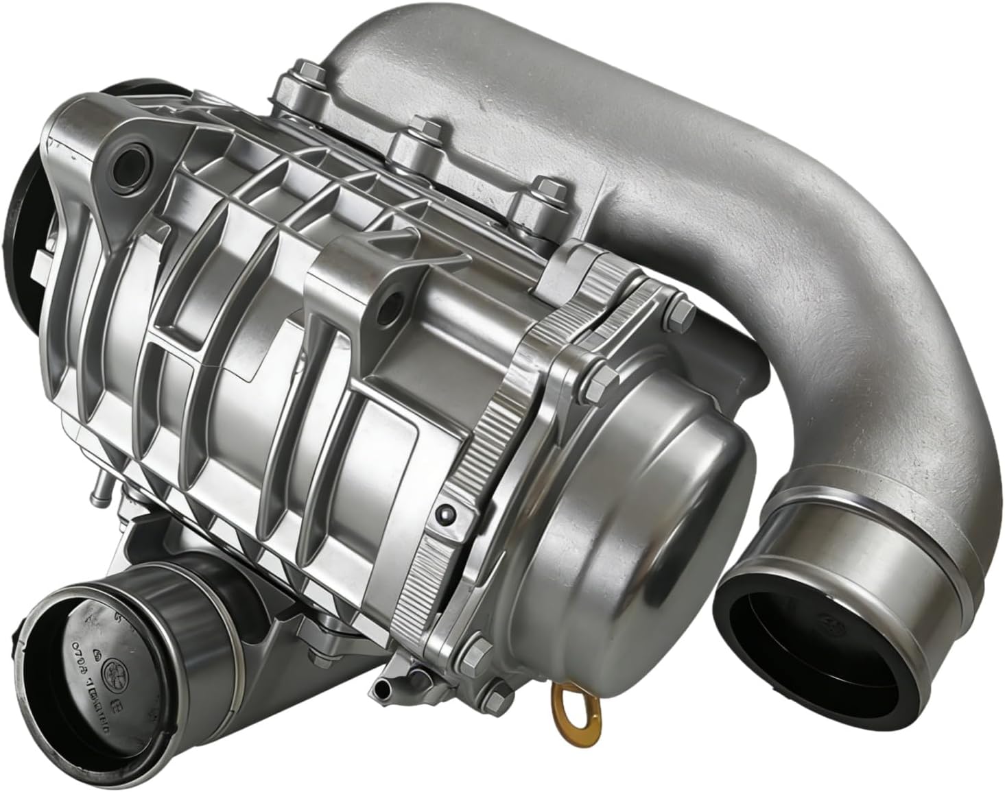 Universal Supercharger Compressor Booster, High Performance Aluminum Turbo Blower for 2.0L-3.5L Car & SUV Engines Mixizap