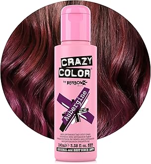 Semi-Permanent Aubergine Hair Dye