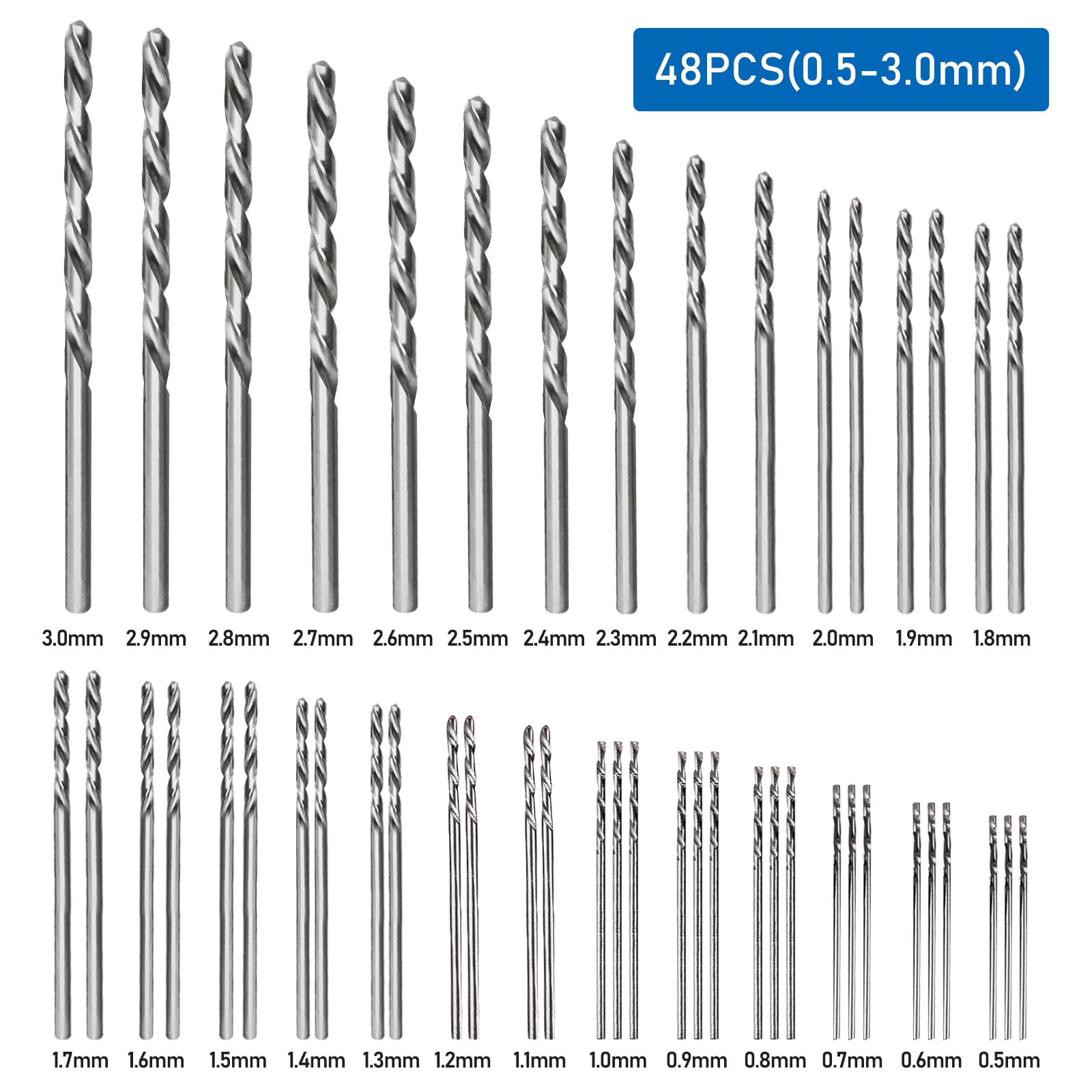 Set 62 Pezzi Trapano A Mano Con Punte - Per Legno, Plastica, Modellismo | Diametri 0.3-1.2mm - Foto 12